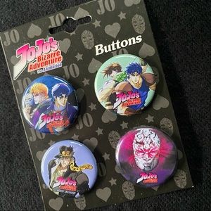 JOJO’s Bizarre Adventure Button Pin set
